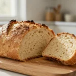 Ce pain à la bière cuit à l'Airfryer est croustillant et savoureux.