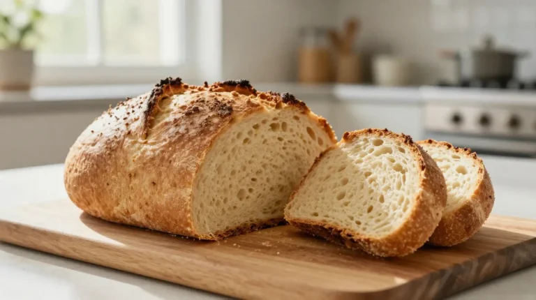 Ce pain à la bière cuit à l'Airfryer est croustillant et savoureux.