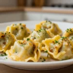 Délicieux tortellini cuits à la perfection dans l'Airfryer, croustillants et savoureux.